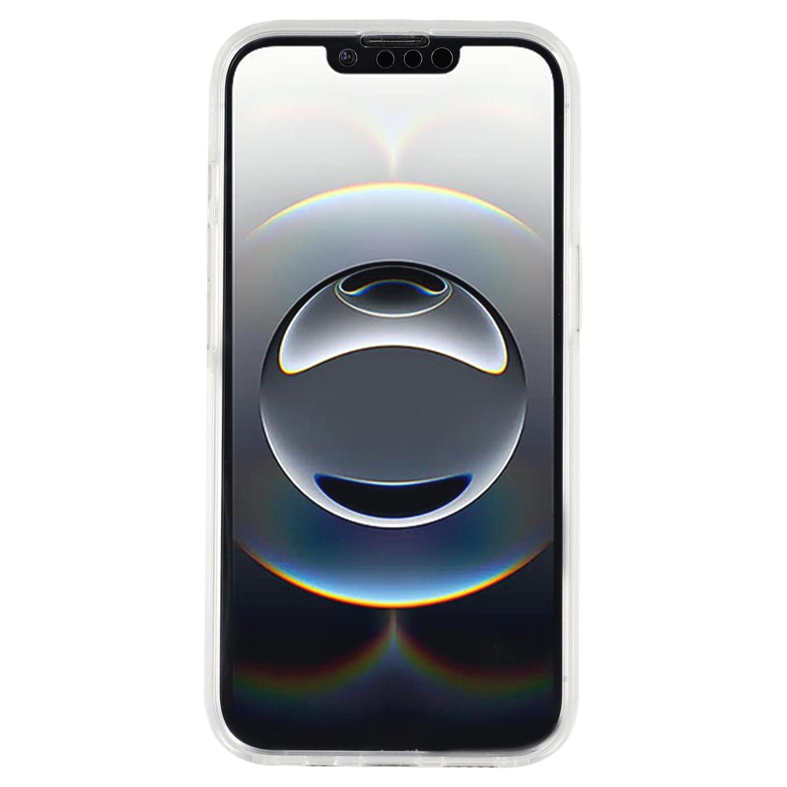 

For iPhone 16e Case TPU Frame Clear Acrylic Back Phone Cover with PET Film Type A