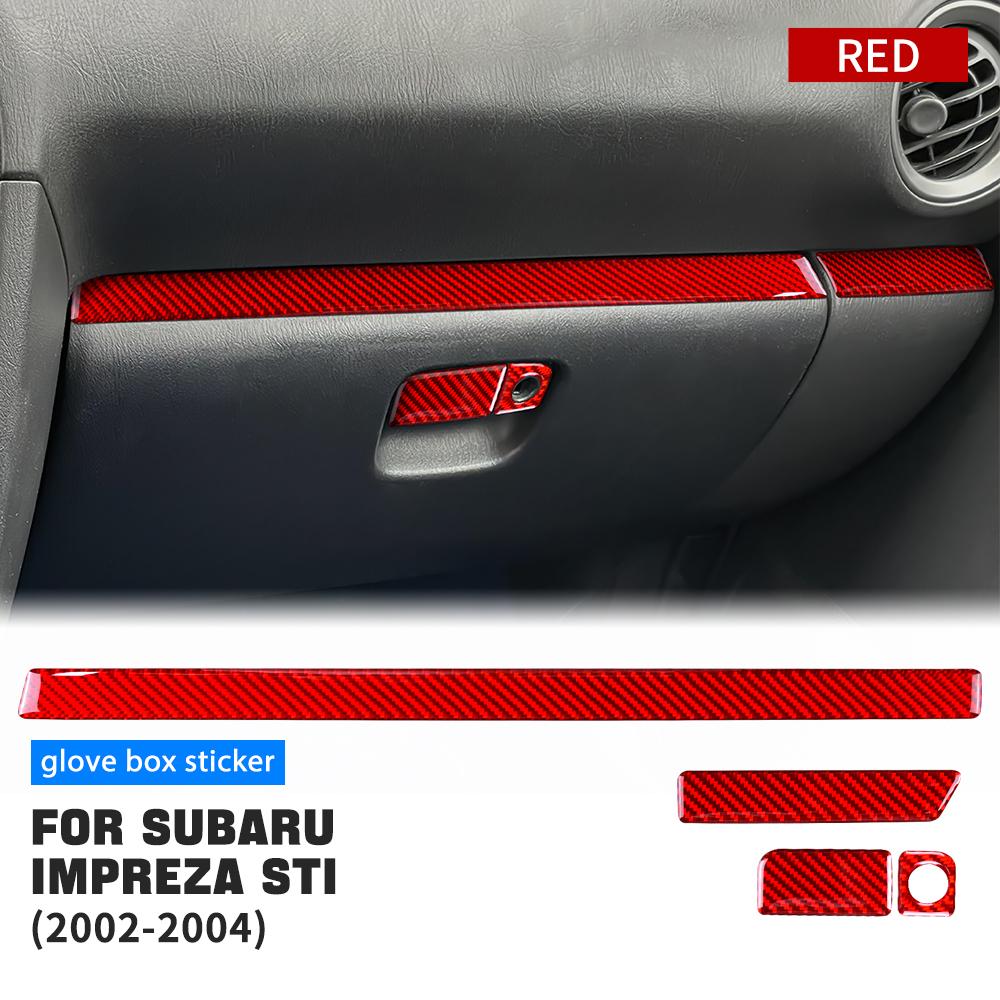 Real Soft Carbon Fiber Sticker For Subaru Impreza STI 2002 2003 2004 Car Interior Accessories Central Control Multimedia Panel