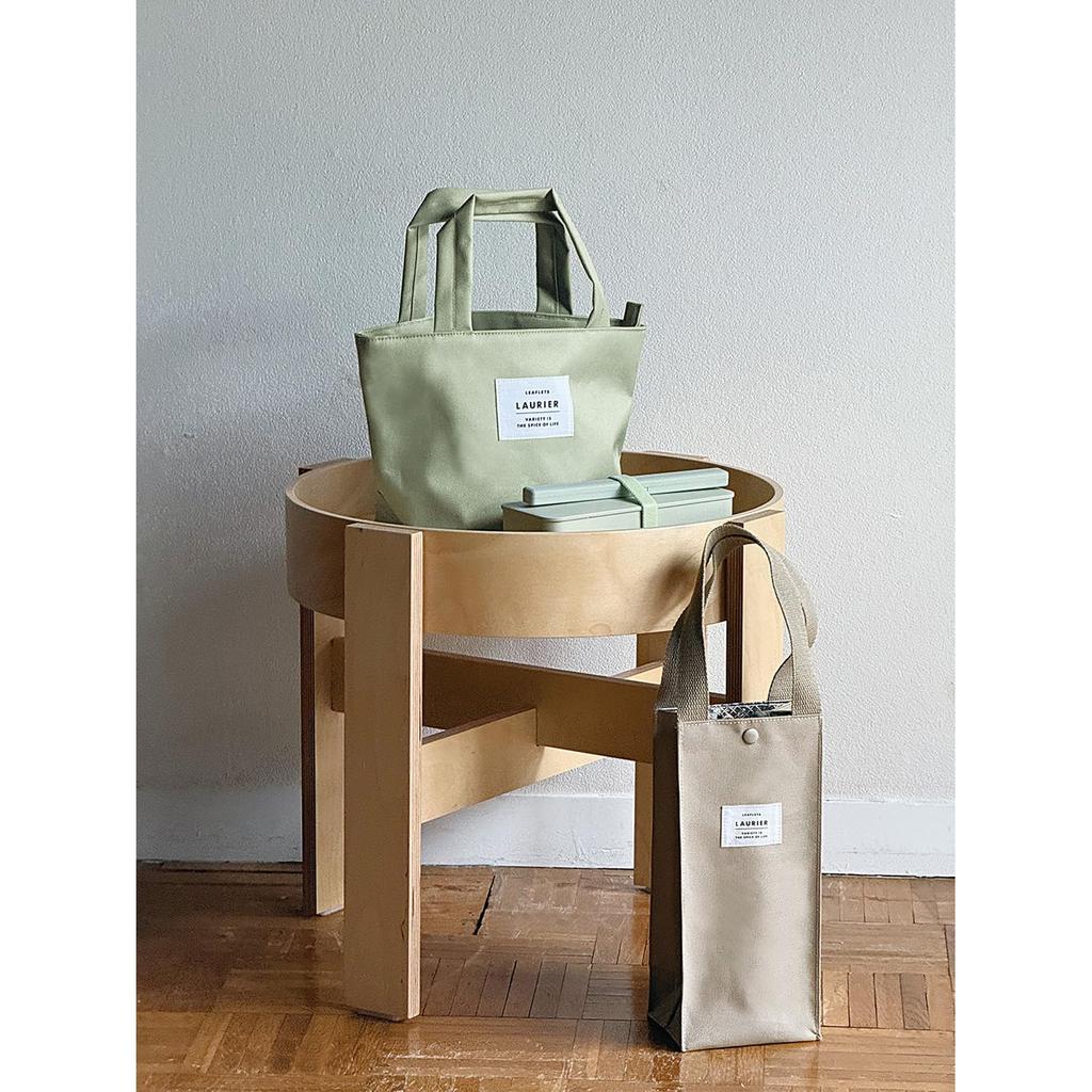 L Commune Insulated Lunch Tote, Laurier, Medium, Olive, CLB-429