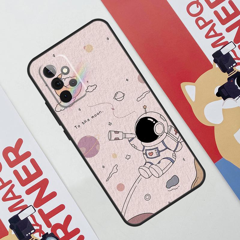 Cute galaxy Astronaut Case For Samsung Galaxy A34 A54 A14 A56 A36 A16 A06 A13 A53 A12 A22 A32 A52 A35 A17 A15 A55
