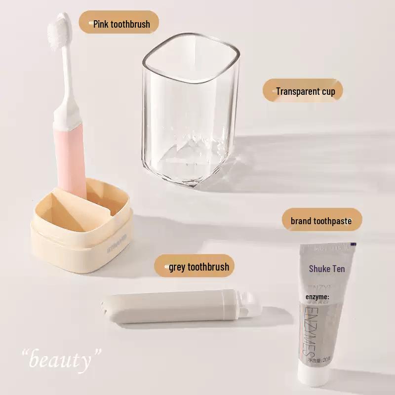 Portable Travel Toothbrush and Mouthwash Cup