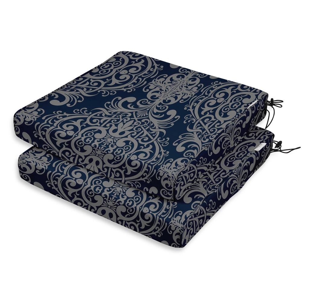 Vargottam Perfect Outdoor Indoor Square Corner Seat Cushions Water-Resistant Lounge Chair 18.5" X 16" Home Office Patio Furniture