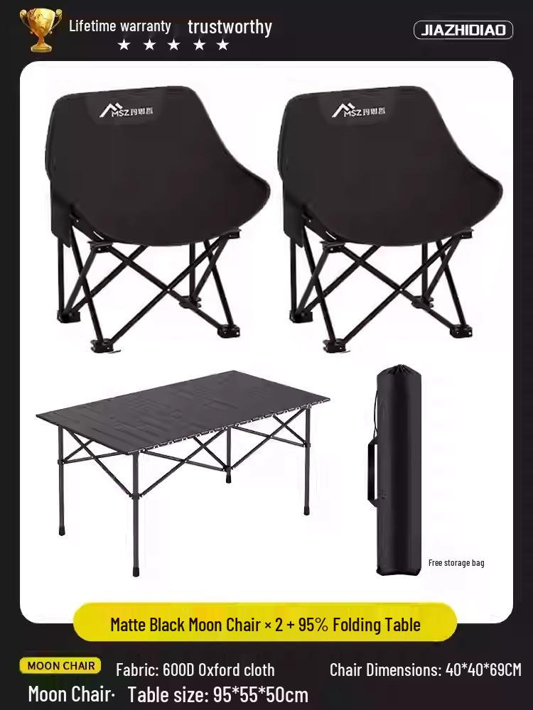 Portable Folding Picnic Table & Chair Set for Camping & Barbecue