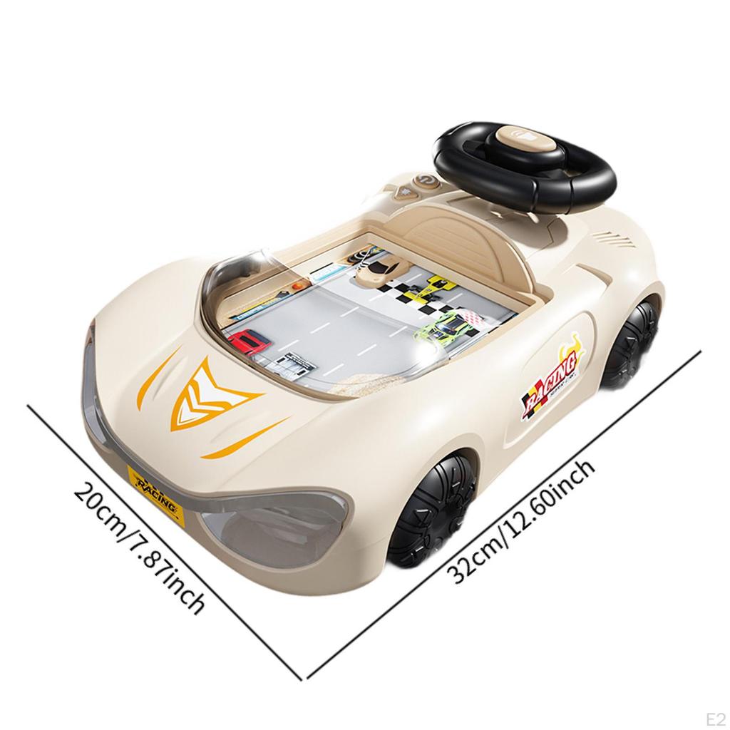 Adventure Car Steering Wheel Toy with Music Educational Simulation Driving Game for Kids