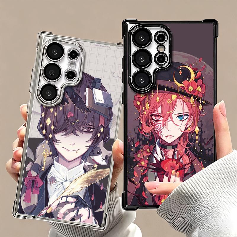 Cartoon Bungo Stray Dogs Soft Phone Case For Samsung Galaxy S26 Ultra S25 Edge S24 FE S23 Plus S22 S21 + S20 Plating Anti-Fall F