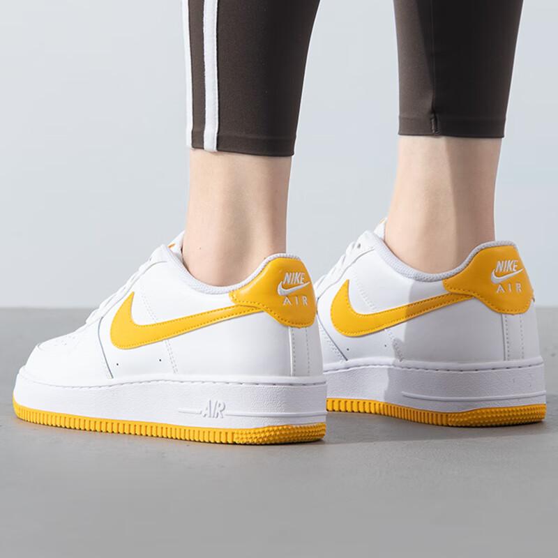 Nike Air Force 1 GS White University Gold Kids Sneakers FV5948-109