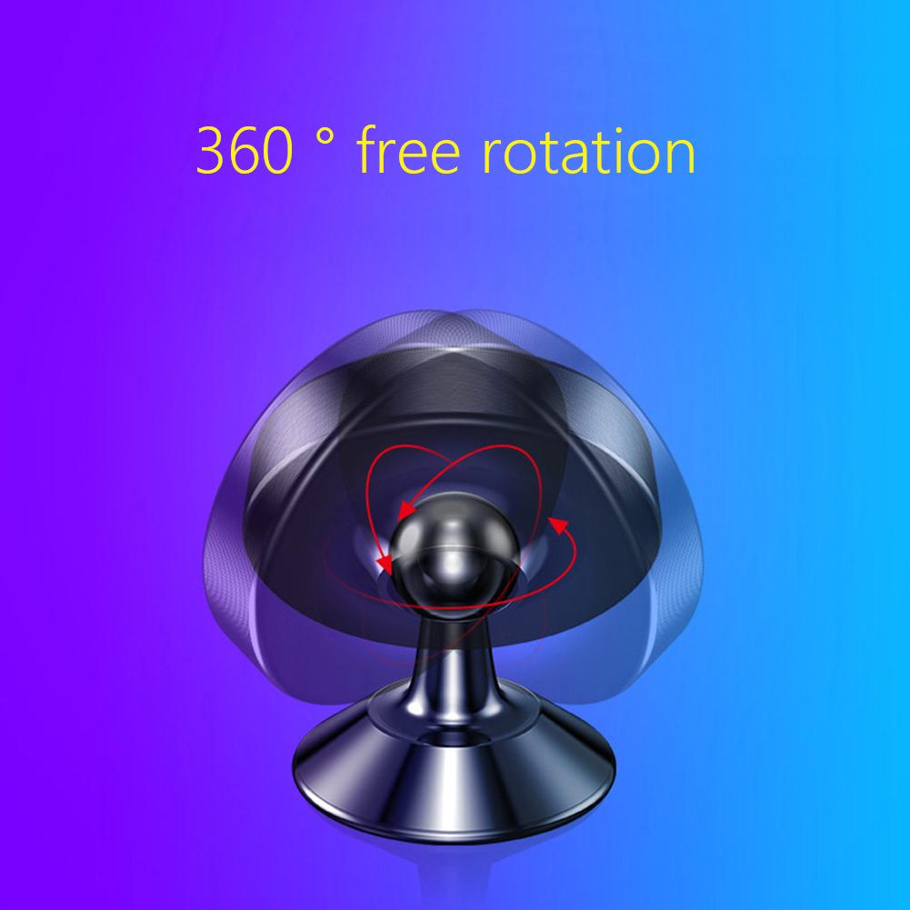 Car Phone Holder 360 ° Rotating Bracket Car Air Outlet Magnet Bracket Instrument Panel Bracket