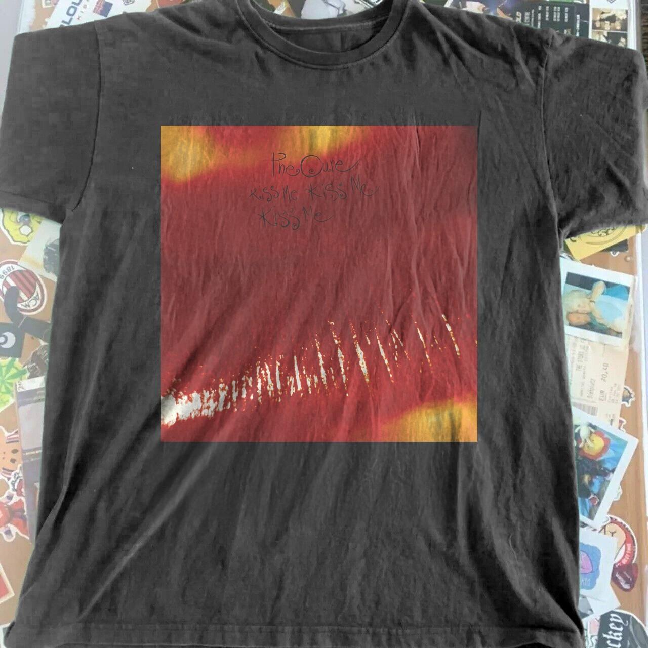 The Cure Kiss Me Kiss Me Kiss Me Unisex Black Cotton T-Shirt S