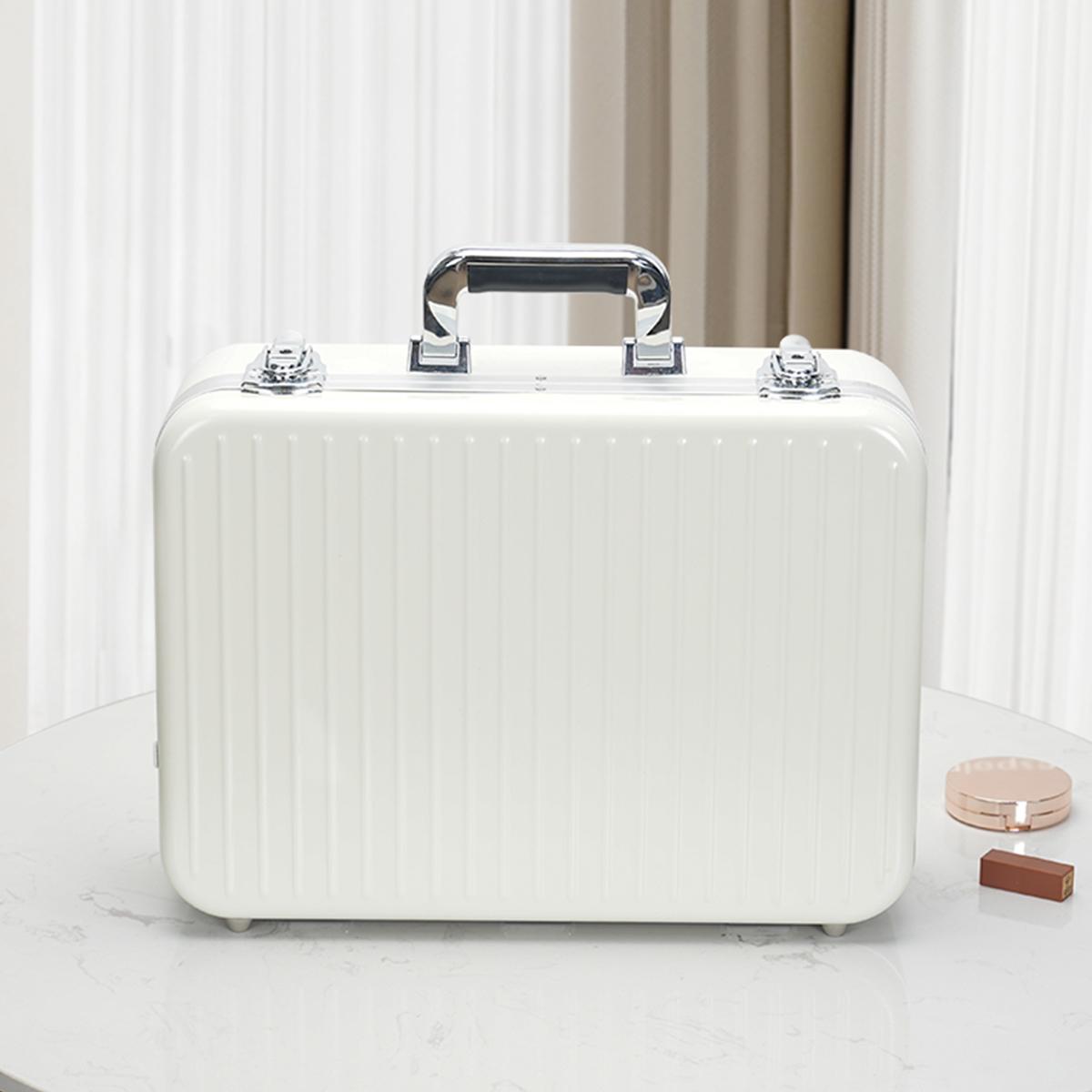 

Органайзер для косметики с зеркалом и подсветкой, регулируемый 3 цвета, перезаряжаемый, органайзер для ювелирных изделий со светодиодным зеркалом для макияжа белый