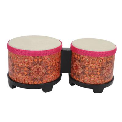 5 Inch 6 Inch Bongo Drum Set Combination Drum Hand Percussion Accompaniment Instrument for Kids