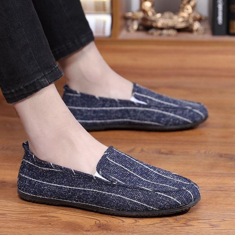 Men's Low-Top Cloth Loafer Shoes for Spring and Summer