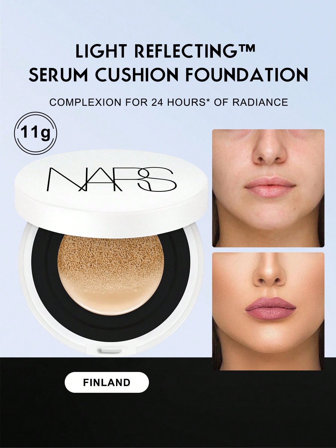 NARS Светорассеивающая сыворотка-кушон для лица DEAUVILLE 11г SPF50+ FINLAND