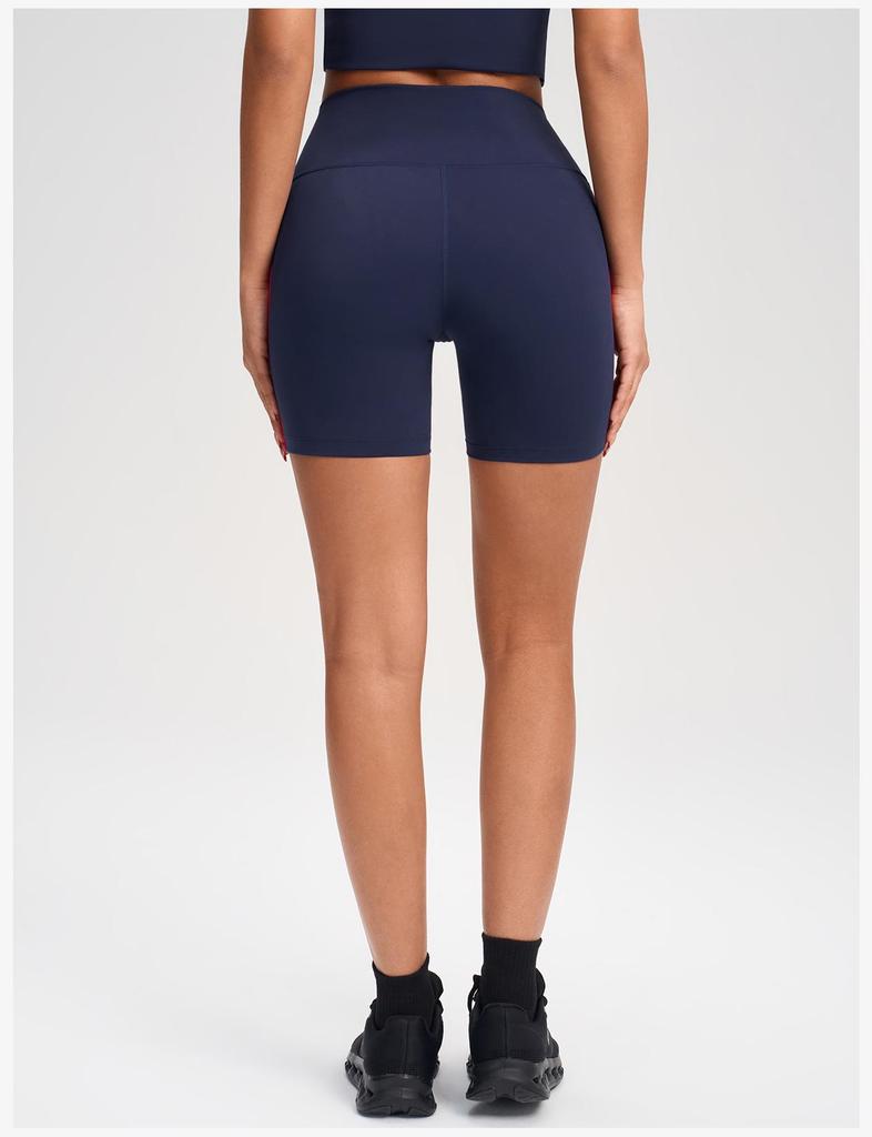 Pantaloncini da Yoga da Donna a Vita Alta con Controllo Pancia - Sollevamento Glutei, Vestibilità Elastica per Fitness all'Aperto