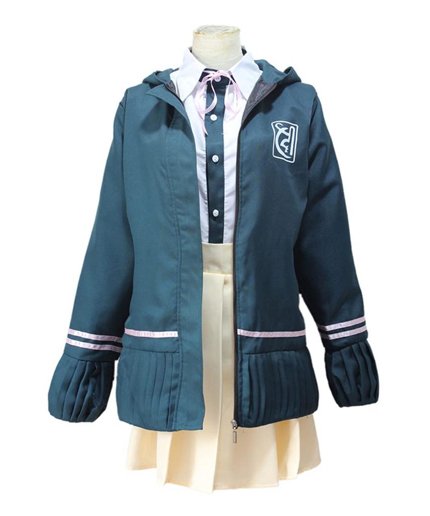 [Milky Time] Chiaki Nanami Cosplay Costume Set from Super Danganronpa (XL) with Wig for Halloween
