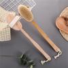 Lange Houten Handvat Lichaamsborstel Verwijderbare Borstelharen Exfoliërende Droge Huid Rugschraper Douche Huid Spa Reiniging Massager Badkamer