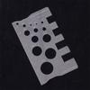 Durabler Stainless Steel Ruler Screw Measuring Ruler Precise Pitch Measurement Thread Gauge Screw Measurement Ruler Measuring