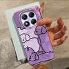 Couple Dog Line Phone Case For Xiaomi Redmi Note 14 13 12 11 10 10S Pro Plus 13C 14C A5 A4 A3 A2 A1 Shockproof Fundas Cover