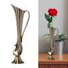 Antieke Pauwen Beeldhouwen Snijwerk Vazen Vintage Brons Metaal Bloemenarrangementen Container Europees Decoratiestuk