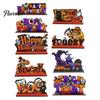 Halloween Room Tabletop Decor Pumpkin Haunted House Letter Ornament, Wooden Ornaments Spooky Festive Desk Decoration for Party Props Unique