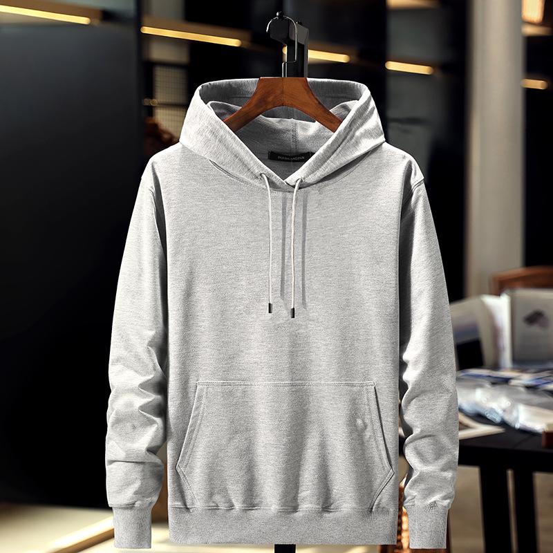2026 Autumn/Winter Unisex Fleece-Lined Hooded Sweatshirt: Youth Fashion Trend, Solid Color, Versatile, Thickened Design.