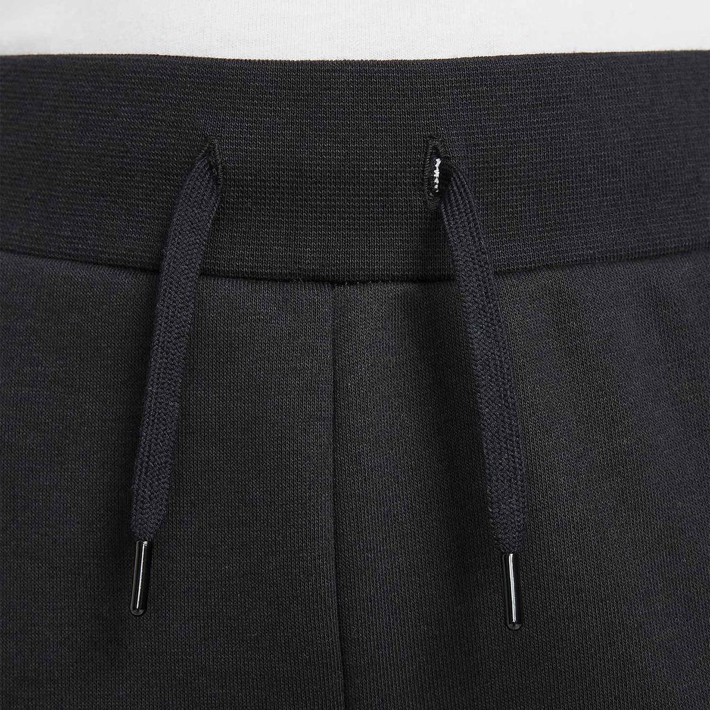 Nike Kids Fleece Color-Block Logo Embroidery Drawstring Joggers Kids Bottoms Black DJ5834-010