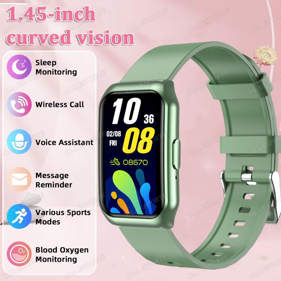 New Smart Watch Bluetooth Calling Heart Rate Blood Oxygen&Sleep Monitoring Flashlight IP68 Waterproof Voice Assistant Men Women Smartwatch HW12