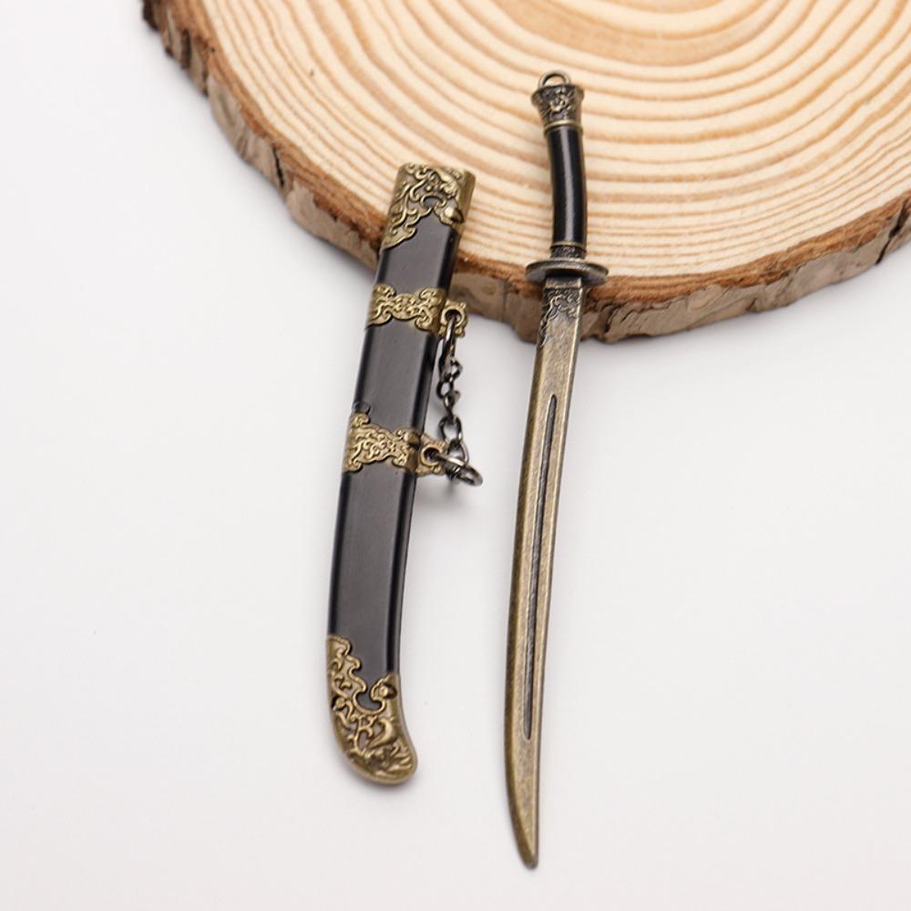Ancient Weapon Key Chain 12cm Scabbard Key Ring Mini Sword KeyChain  Gift
