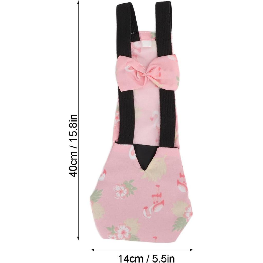 Chicken Diapers for Hens, Bantam Hens Diapers for Pet Ducks Pet Duck Supplies Goose Clothes Reble Washable Pet Diapers with Bow Tie Nylon Buckle for