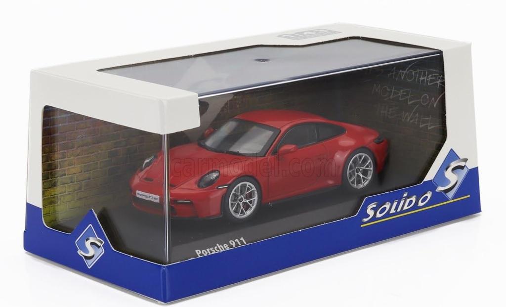 Solid Porsche Scale Diecast Car 911 992 GT3 Touring Coupe 2023 1/43 (Red)