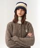 Seteo Striped Knit Bucket Hat Navy