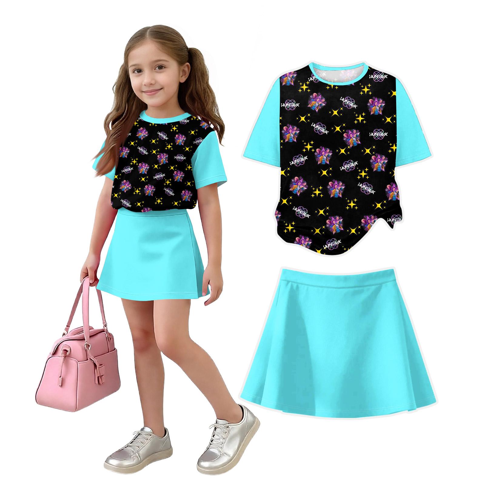 

Infant Newborn Baby Girls Boys Loose Print T-shirt+Pants Print Outfits Set 120