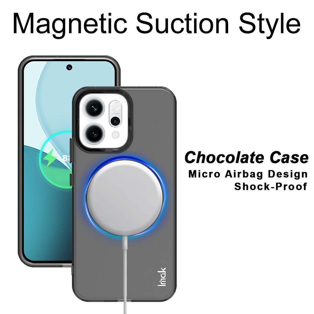 IMAK Für Oppo Reno14 F 5G Hülle Kompatibel mit MagSafe PC+TPU Schutz Handy Rückseite