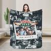 Friends Television Cartoon Blankets Warm Soft Plush Throw Blanket For Couch Bed Travel Office Flannel Bedspread Bed Cover