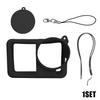 4in1 Silicone Full Cover Protective Case for DJI OSMO Action 6 for Action Camera Shockproof Cover with Lens Cover Safety Straps