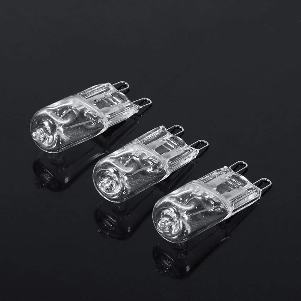 AUNMAS 10Pcs G9 Base Halogen Light Bulb LED Light Bulb 120V 40W 2900K Lighting Replacement Home Chandelier Under Cabinet Warm White Bright