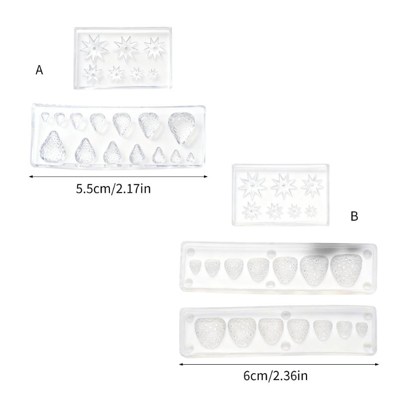 Flexible Silicone Mold With Easy Release For Strawberry Resin Crafts Handmade Projects Home Crafting Accessory