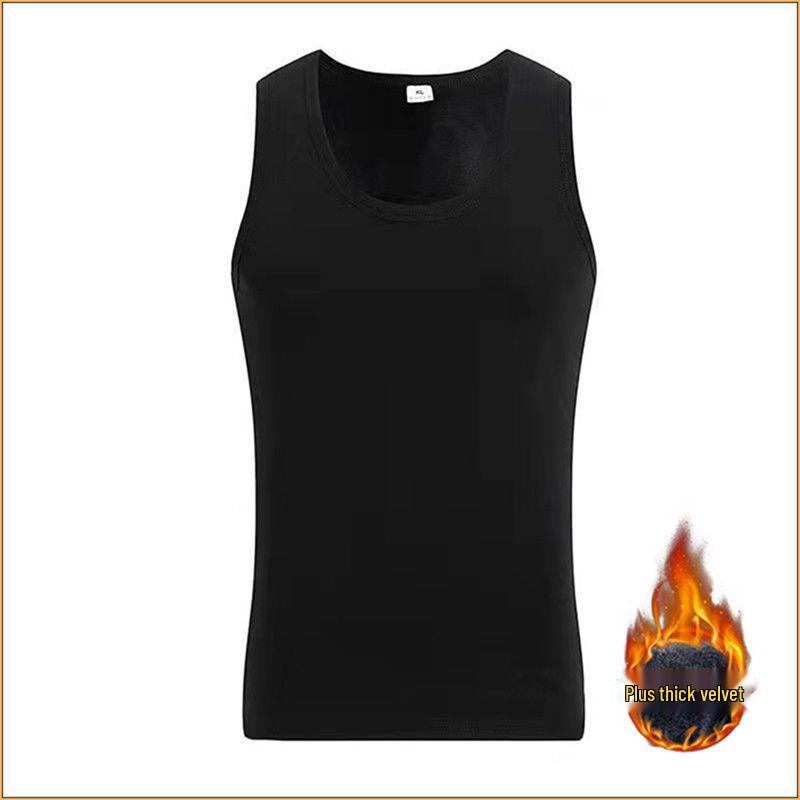 

Мужской облегающий теплый жилет и футболка в комплекте для осени и зимы M 80-110 jin