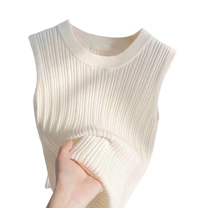 Women's O-Neck Vest Casual Sleeveless Tank Top