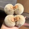 Cute Double-Sided Hairball Bobby Hair Imitation Rabbit Fur Clasp Clip Autumn Winter Plush Small Clip Edge Clip Hairpin Claw