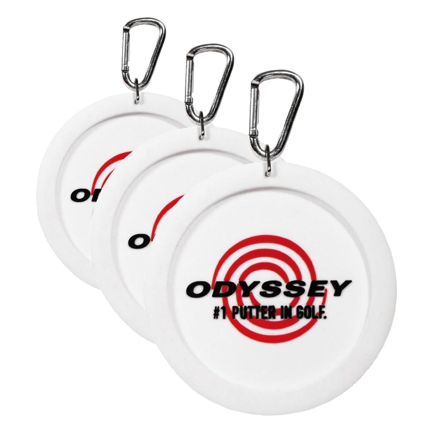 ODYSSEY (Odyssey) Golf Putter Practice Equipment Putting Target (x 3) (Approx.) Diameter 10cm x Thickness 0.4cm (× 3)
