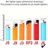1 Stylish Metal Lighter Case, Compatible with BIC J6 Full Size Lighter - Stylish and Durable Lighter Case