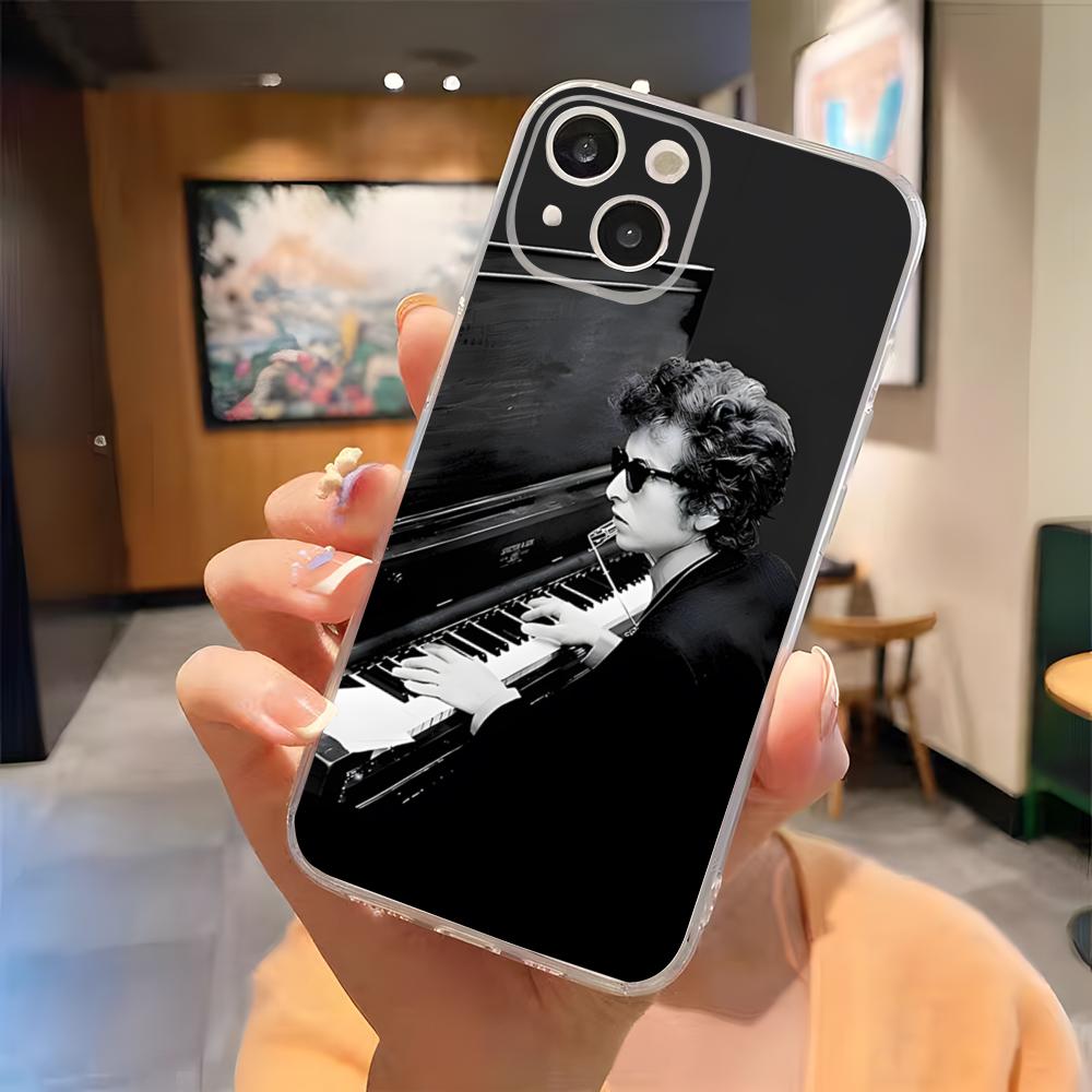 Bob Dylan Band Phone Case For IPhone 15 Pro Max 16 Pro Max 14 13 11 12 Mini Xs X Xr 7 8 Plus Se Transparent Cover