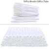 100 Stück Diamant Augenbrauenbürstenröhrchen Leer Wiederverwendbar Wimpern Mascara Stäbchen Hülle Austauschbare Kristall Wimpernbürste Staubdicht Make-up Werkzeug