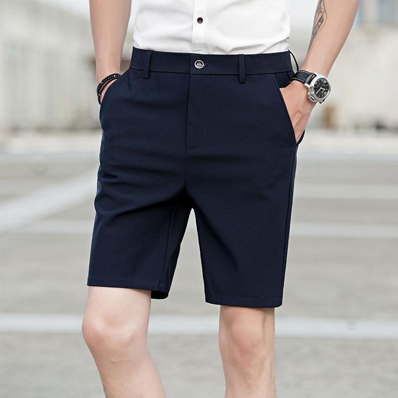 WTEMPO Summer Men's Shorts Loose Fashion Shorts Wide Leg Shorts Casual Shorts Suit Shorts Outdoor Beach Shorts