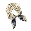New 100% Natural Real Silk Scarf Women Hair Foulard Luxury Bandana Square Headband Hijab Print Poncho Scarves Pashmina brand