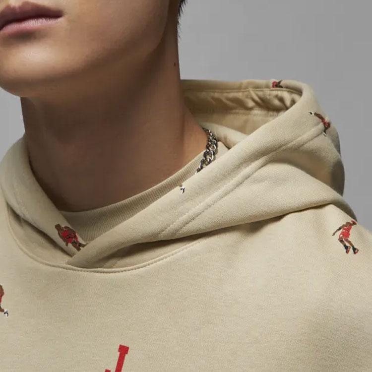 Jordan Jumpman Casual Letter Logo All Over Print Pullover Sweatshirt Men sweatshirt Off-White DV9393-206