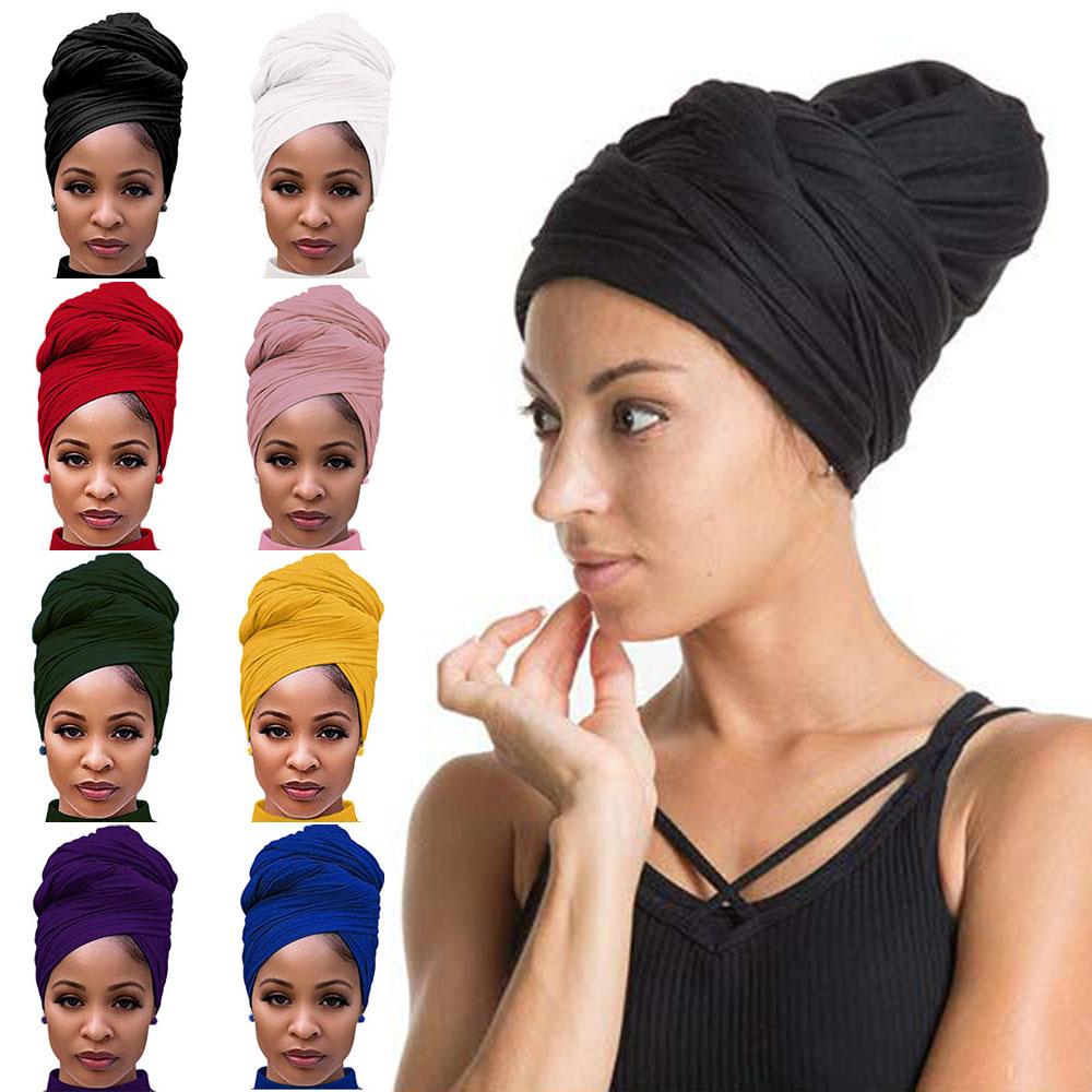 Head Wraps for Black Women Turban Headwraps Stretchy African Hair Wraps Jersey Head Scarf Tie Headbands