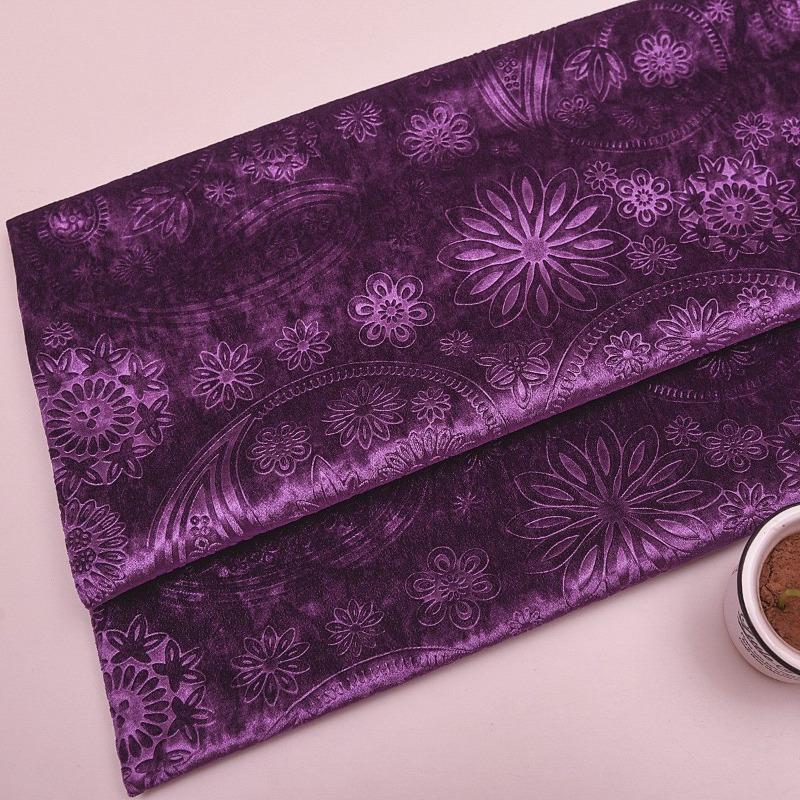 High Quality 3D Embossed Velvet Upholstery Fabric Solid Color for DIY Sewing Sofa Cover Throw Pillow Home Decoration Accessories