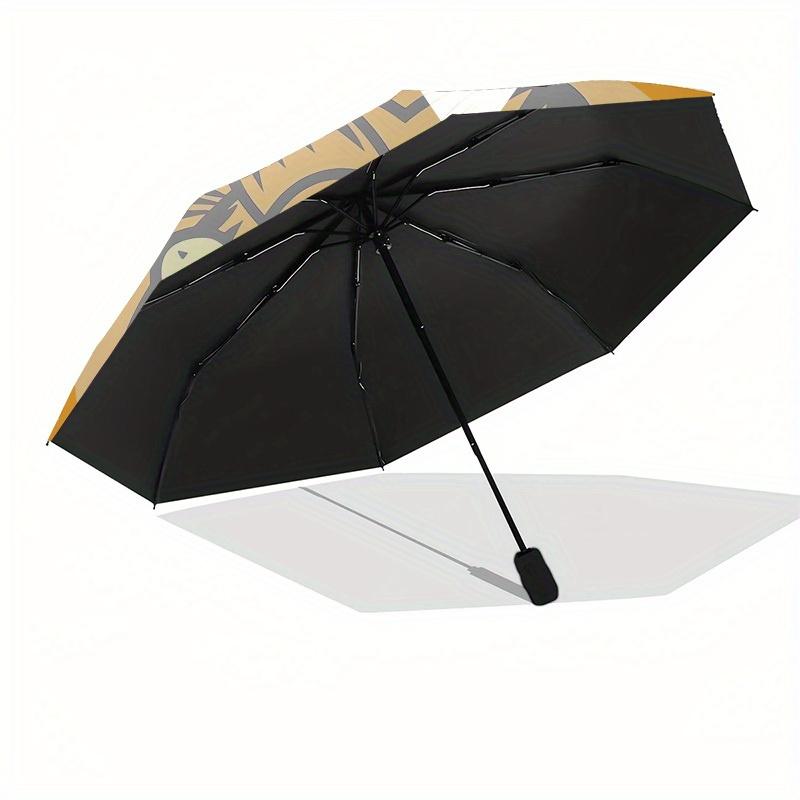 1pc Garfield Cat Roundel Sticker Umbrella with Plastic Handle,Suitable for All Seasons Home Travel Outdoor UmbrellaM940