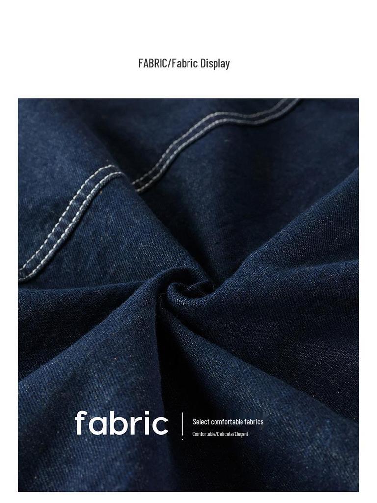 Women's Retro Denim Two-Piece Suit: Stylish Spring/Autumn Top and Skirt Set